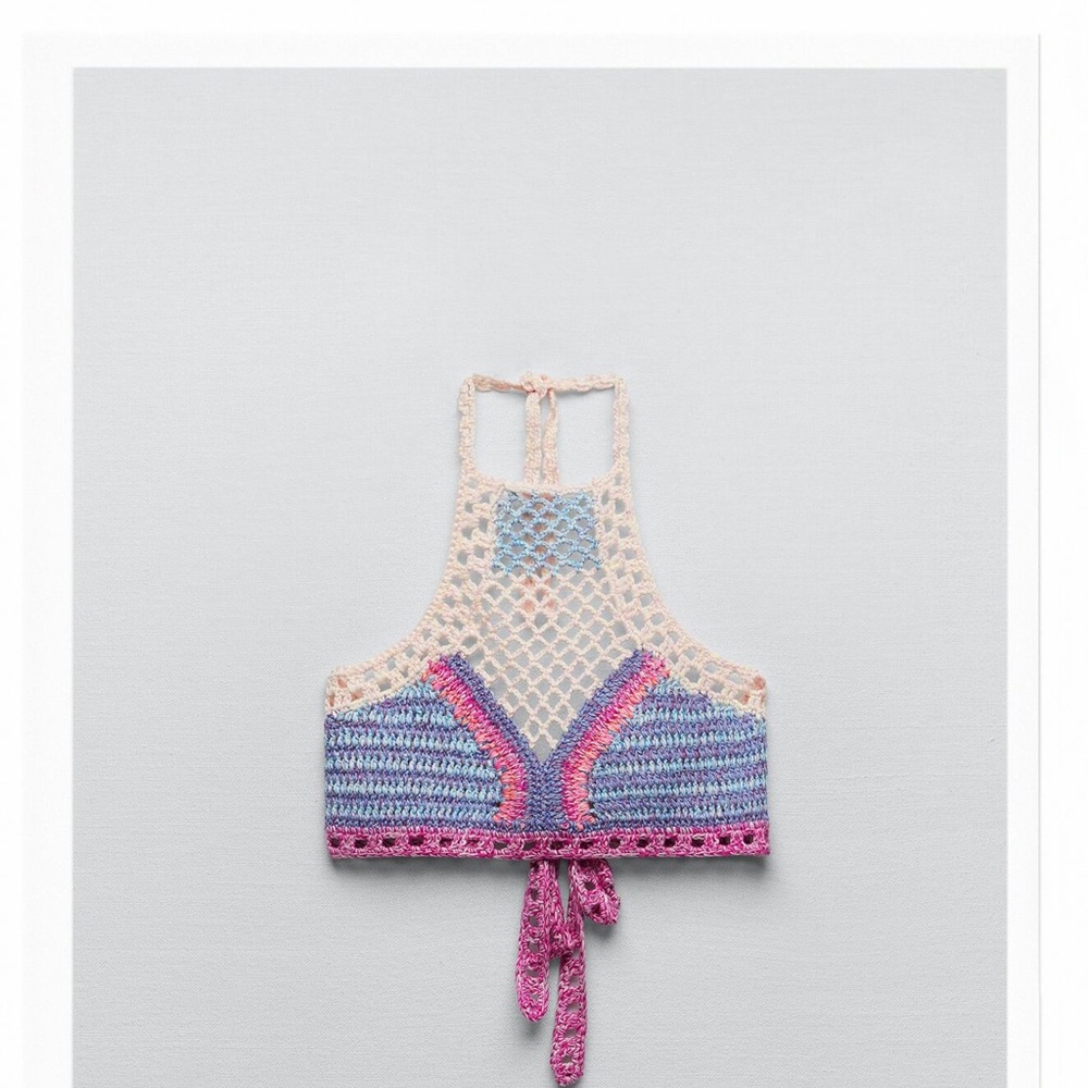 Crochet crop top (NEW WITH TAGS)